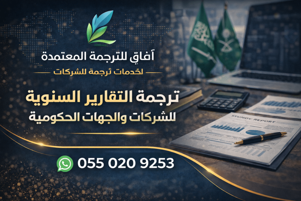ترجمة التقارير السنوية للشركات و الجهات الحكومية