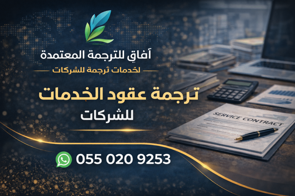 ترجمة عقود الخدمات للشركات في السعودية